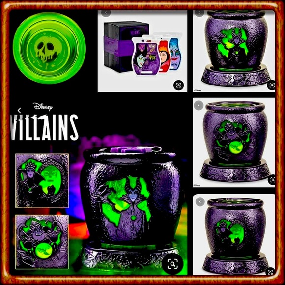 Scentsy Other Nib Scentsy Disney Villains Wax Warmer And 3 Wax Bars Poshmark